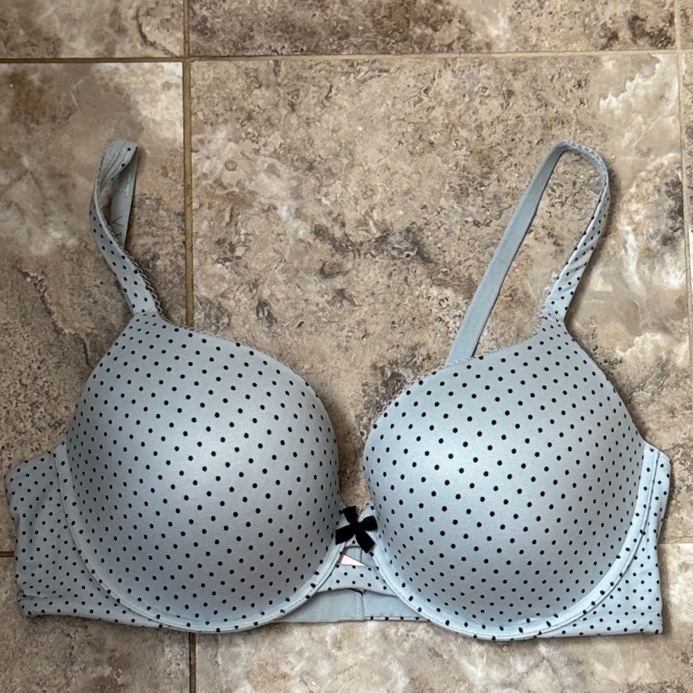 Victoria's Secret Light Blue Polka Dot Bra